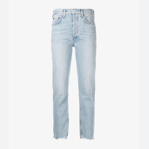 AGOLDE Riley High Rise Straight Crop in Bitter Light Wash Size 27 - Picture 2 of 9